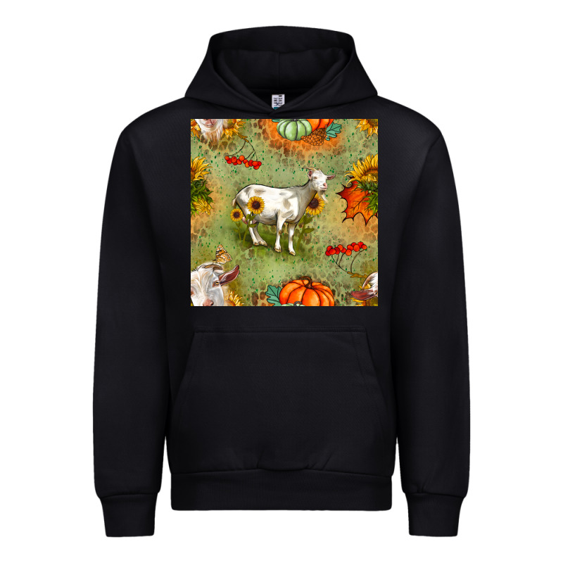 Fall Goats Seamless Pattern Urban Hoodie by BundleAndBundleShop | Teevron