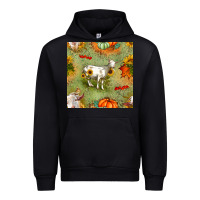 Black fall goats seamless pattern Urban Hoodie - BundleAndBundleShop