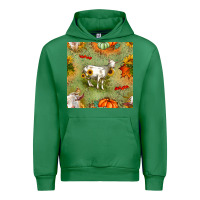 Emerald fall goats seamless pattern Urban Hoodie - BundleAndBundleShop
