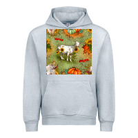 Heather Grey fall goats seamless pattern Urban Hoodie - BundleAndBundleShop