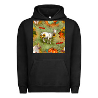 Pigment Black fall goats seamless pattern Urban Hoodie - BundleAndBundleShop