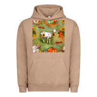Pigment Burro fall goats seamless pattern Urban Hoodie - BundleAndBundleShop