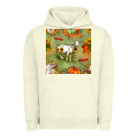 Pigment Pistachio fall goats seamless pattern Urban Hoodie - BundleAndBundleShop