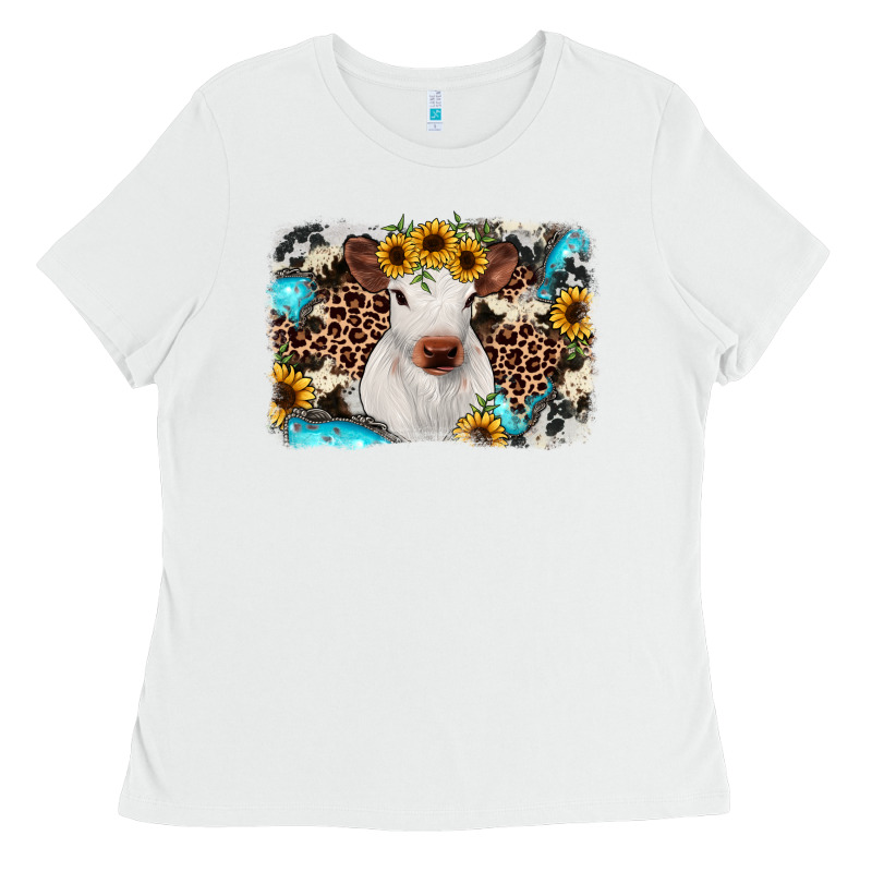 Cowhide Leopard Calf Ladies Tee by JahusDesignShop | Teevron
