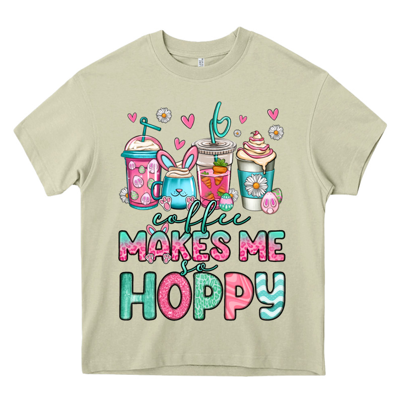 Easter Coffee Makes Me So Hoppy Heavy Core Tee by Jasminsmagicworld | Teevron