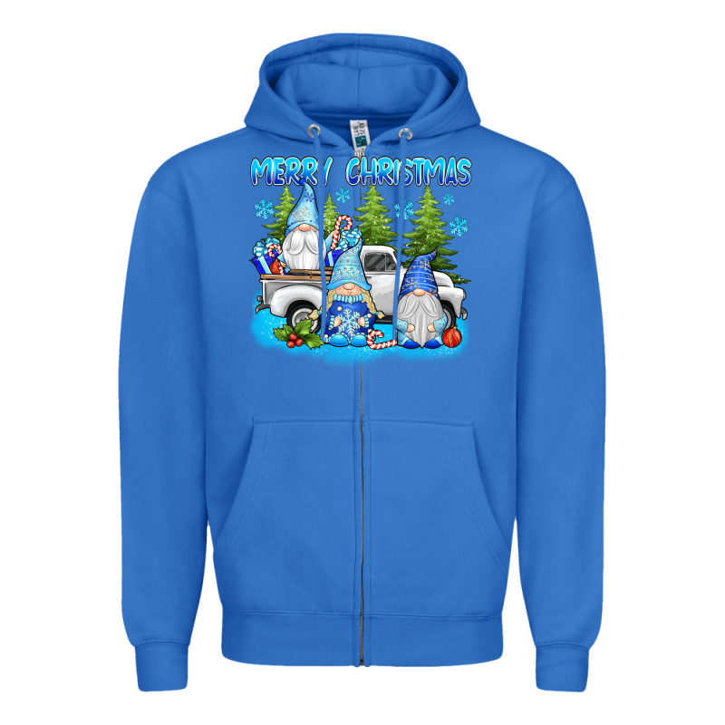 Merry Christmas Gnomies Zipper Hoodie by texasbilliewilder | Teevron