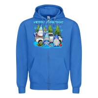 True Royal merry christmas gnomies Zipper Hoodie - texasbilliewilder
