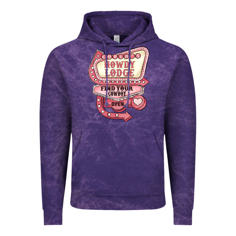 Cupids Howdy Lodge Find Your Cowboy Open Vintage Hoodie by MaliasSmallBusiness | Teevron