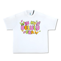 White in my delulu era Urban Heavy Tee - MaliasSmallBusiness
