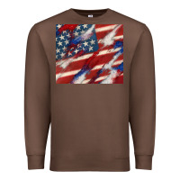 Chestnut American flag glitter 4th of july Premium Sweatshirt - CowGirlArtShop