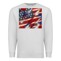 Dove Grey American flag glitter 4th of july Premium Sweatshirt - CowGirlArtShop
