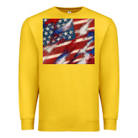 Lemon American flag glitter 4th of july Premium Sweatshirt - CowGirlArtShop