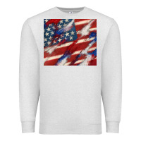 Oatmeal Heather American flag glitter 4th of july Premium Sweatshirt - CowGirlArtShop