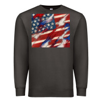 Smoke American flag glitter 4th of july Premium Sweatshirt - CowGirlArtShop