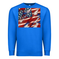 American Flag Glitter 4th Of July Premium Sweatshirt | Teevron