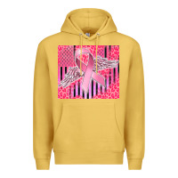 Antique Gold cancer awareness american flag Premium Hoodie - CowGirlArtShop