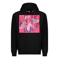 Black cancer awareness american flag Premium Hoodie - CowGirlArtShop
