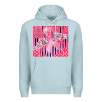 Blue Mist cancer awareness american flag Premium Hoodie - CowGirlArtShop