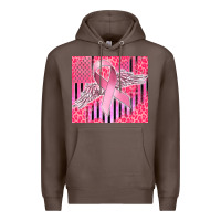 Coffee cancer awareness american flag Premium Hoodie - CowGirlArtShop