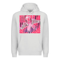 Dove Grey cancer awareness american flag Premium Hoodie - CowGirlArtShop