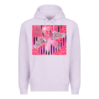 Lilac cancer awareness american flag Premium Hoodie - CowGirlArtShop