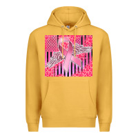 Mustard cancer awareness american flag Premium Hoodie - CowGirlArtShop