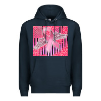 Navy cancer awareness american flag Premium Hoodie - CowGirlArtShop