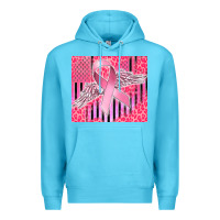 Ocean Blue cancer awareness american flag Premium Hoodie - CowGirlArtShop