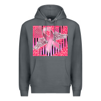 Rock cancer awareness american flag Premium Hoodie - CowGirlArtShop