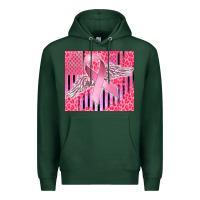 Sports Green cancer awareness american flag Premium Hoodie - CowGirlArtShop