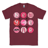 Burgundy new year 2024 Classic Tee - MaliasSmallBusiness