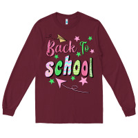 Burgundy Back To School Long Sleeve Tee - BundleAndBundleShop