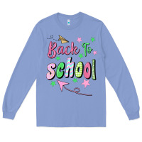 Colony Blue Back To School Long Sleeve Tee - BundleAndBundleShop