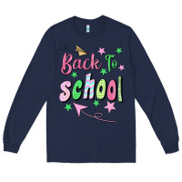 Navy Back To School Long Sleeve Tee - BundleAndBundleShop
