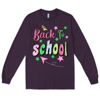 Plum Back To School Long Sleeve Tee - BundleAndBundleShop