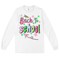 White Back To School Long Sleeve Tee - BundleAndBundleShop