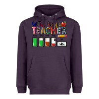 Plum battery life of teacher Heavyweight Hoodie - CowGirlArtShop