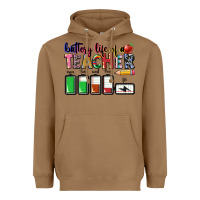 Toasted Coconut battery life of teacher Heavyweight Hoodie - CowGirlArtShop