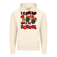 Vintage Artic i crushed 100 days of school monster truck Vintage Hoodie - MaliasSmallBusiness
