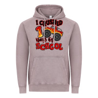 Vintage Zinc i crushed 100 days of school monster truck Vintage Hoodie - MaliasSmallBusiness