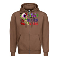 Chestnut Bad witch vibes Zipper Hoodie - NancyCooperArtShop