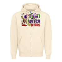 Sandshell Bad witch vibes Zipper Hoodie - NancyCooperArtShop