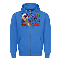True Royal Bad witch vibes Zipper Hoodie - NancyCooperArtShop