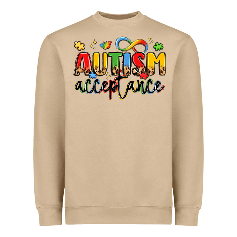 Autism Acceptance Heavyweight Sweatshirt by LillyAllenDesigns | Teevron