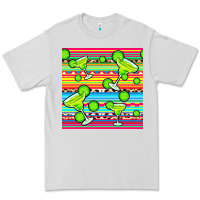 Dove Grey margarita serape seamless pattern Premium Tee - BundleAndBundleShop