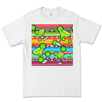 White margarita serape seamless pattern Premium Tee - BundleAndBundleShop