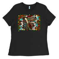 Black christmas indian headdress Ladies Tee - JahusDesignShop
