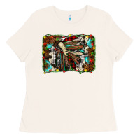 Bone christmas indian headdress Ladies Tee - JahusDesignShop