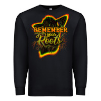 Black Remember your roots Premium Sweatshirt - HowdyJamesFarm