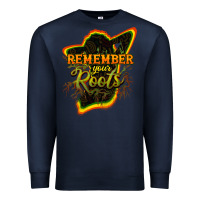 Navy Remember your roots Premium Sweatshirt - HowdyJamesFarm
